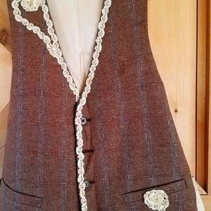 Decorative brown vest